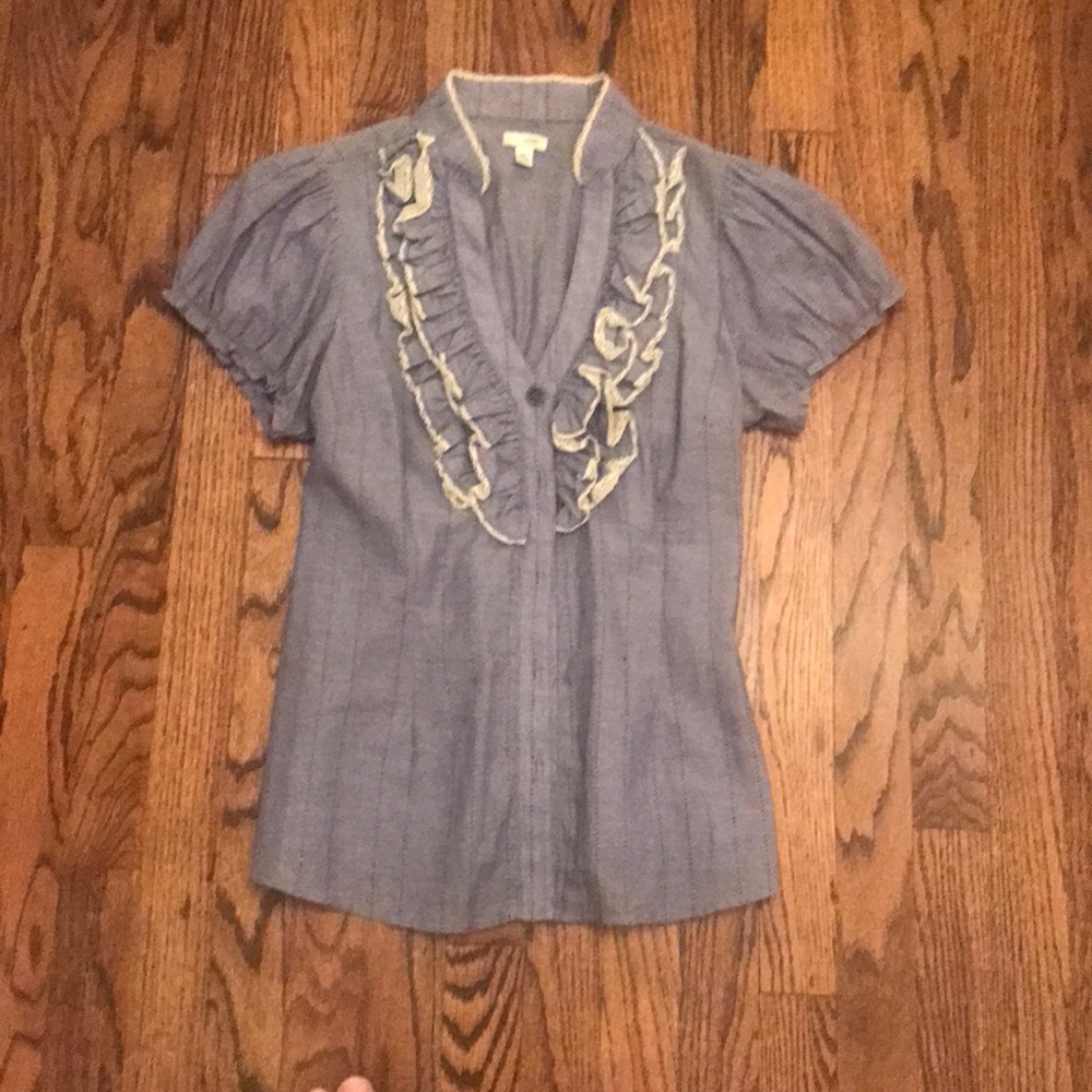 Grey white shirt